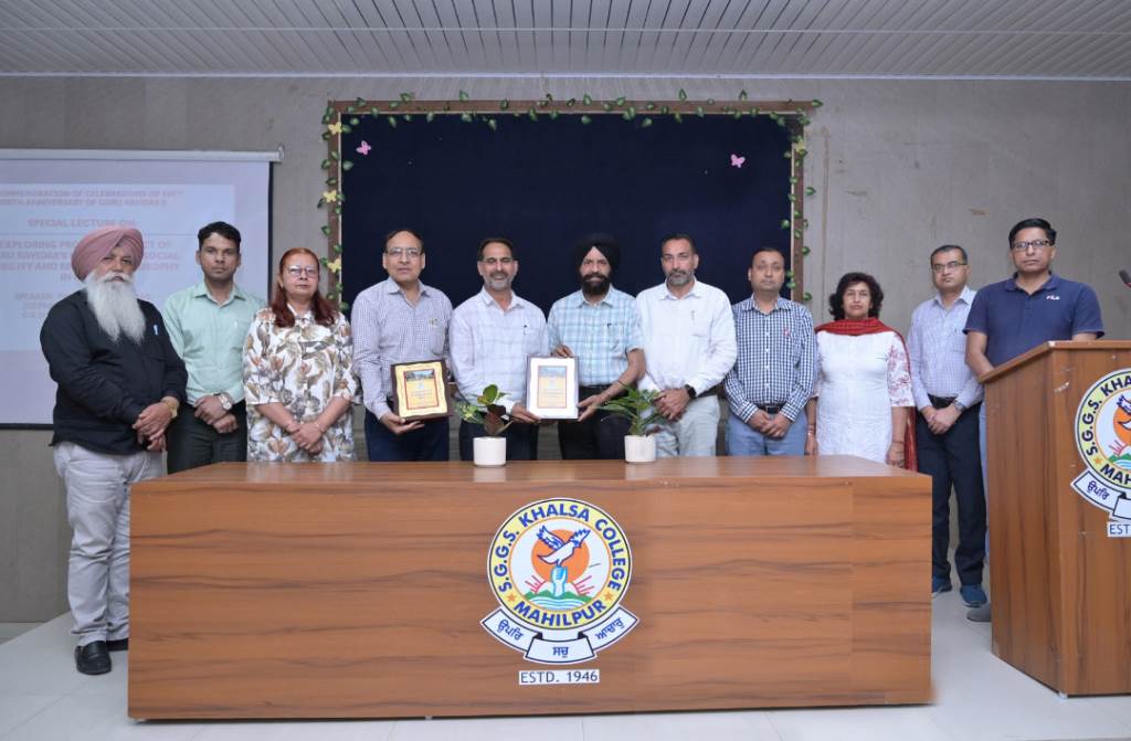 Khalsa College Mahilpur organizes special lectures on the ideology of Guru Ravidas and Dr Ambedkar